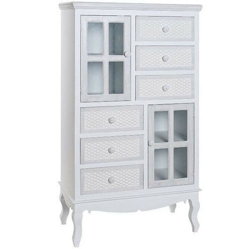 Vetrina legno bianca shabby - legno,