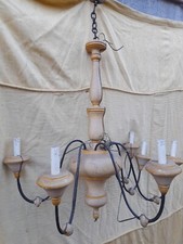 LAMPADARIO LEGNO LACCATO E 6
