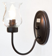 LINEA CULT CRUCCOLINI APPLIQUE in ferro battuto e vetro soffiato 1 luce