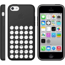Custodia originale originale Apple iPhone 5C silicone dot - nero MF040ZM/A