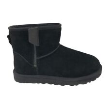 Stivali UGG donna classici mini bailey zip nero scamosciato 1151230