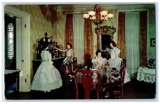 c1960's Mirror, Chandelier, Mahogany Table Dining Room Villa Louis WI Postcard