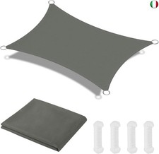 OFFCUP Tenda Parasole, 2 x 3 M Vela Ombreggiante Impermeabile, Vela de