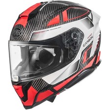 Casco Integrale Moto PREMIER HYPER CARBON TK 92 ECE 22.06 NERO BIANCO ROSSO