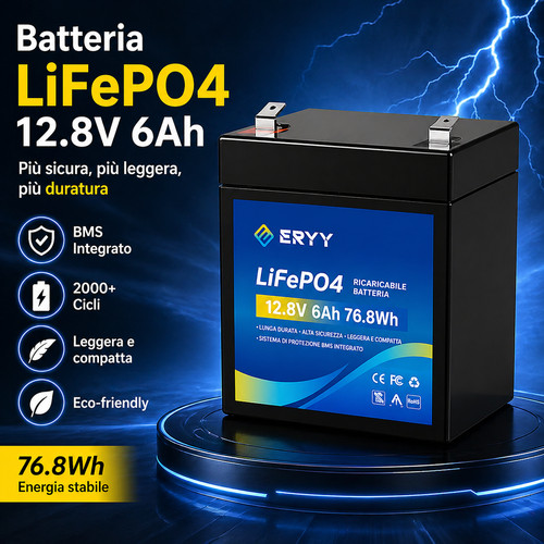 12v 6ah lifepo4 mini 4000 - lifepo4,