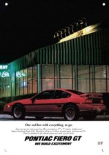 1986 PONTIAC FIERO GT Red