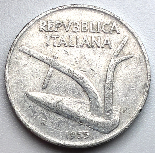 Italy lire 1955 r - italy, /