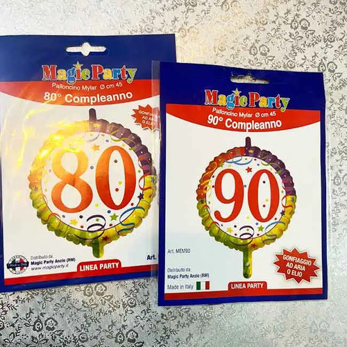 Palloncino compleanno 90 - compleanno, 80