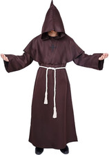 Costume Da Monaco Sacerdote Accappatoio Frate Medieval Rinascimentale Saio Ideal