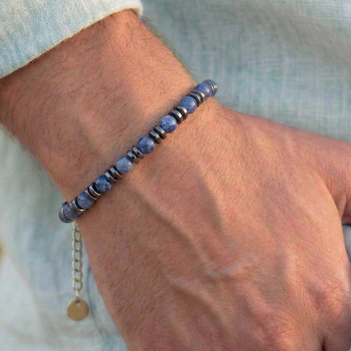 Bracciale uomo con quarzo - bracciale,