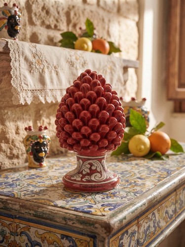 Pigna ceramica siciliana di - pigna,