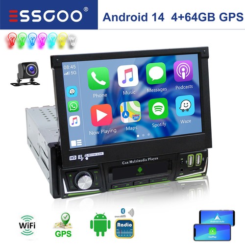 Autoradio 64gb 1din con - 4+64gb,