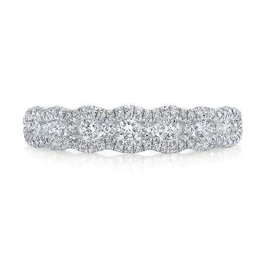 Fede nuziale con diamanti - fede,