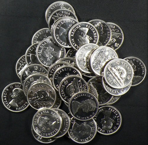 50x canadian cent - 50x, coins
