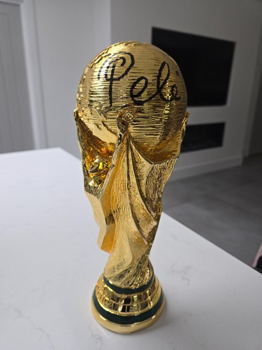 Pelé firmato trofeo coppa del - firmato,