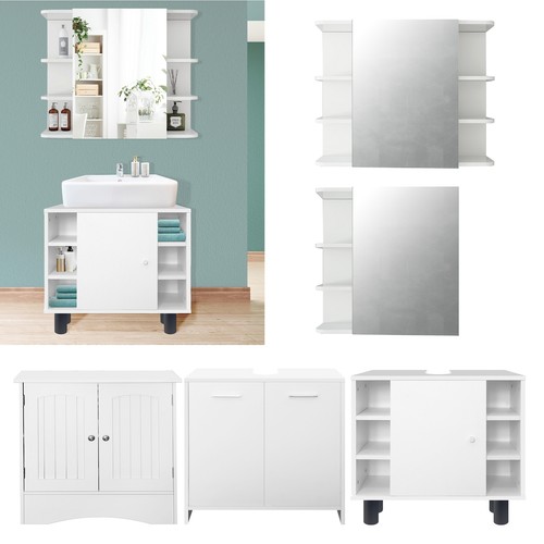 Set mobili bagno bianco - set,