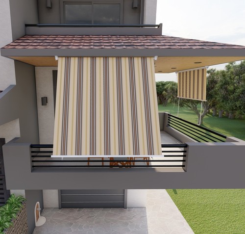 Tenda sole per balcone con - tenda,