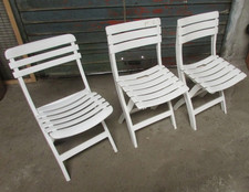 3 Sedie in Plastica pieghevoli campeggio Pic-Nic giardino viaggio mare spiaggia