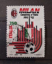 Francobolli Italia 1992 - Milan Campione d'Italia - Usato