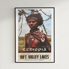 Poster turismo etiope vintage