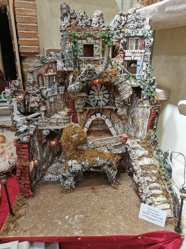 Presepe sughero legno con - in,