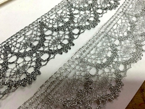 Pizzo metallizzato vintage - vintage, 1