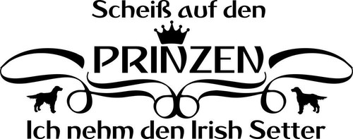 Irish setter adesivo auto - irish,