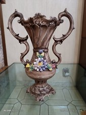 Ceramica Antica Vaso Con Fiori