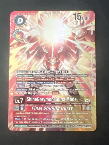 Shinegreymon burst mode - shinegreymon:,