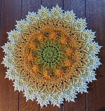 Tovaglia rotonda all'uncinetto