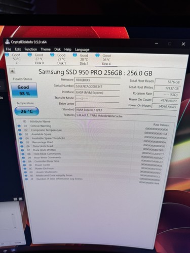 Samsung 950 pro 256gb - ssd,