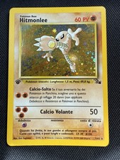 Carta Pokemon Hitmonlee 7/62 1° edizione Set Fossil Ita Condizione NEAR MINT