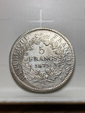 Moneta  - 5 Marchi  1875 -Rep. Francese -  Serie A -Argento 0,900-Riproduzione