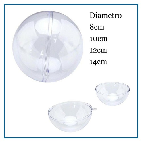 Sfera plastica trasparente - in,