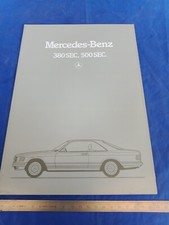 brochure depliant originale 1981 Mercedes c126 Sec 380 500 lingua tedesco