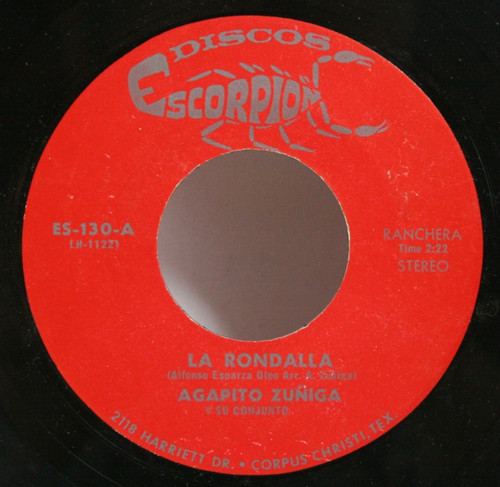 Agapito zuniga la - 45, 7"