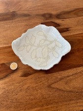 Vassoietto Marescialla in porcellana Ginori con decoro agrifoglio