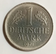 1 Marco Germania 1971 zecca F ( Stoccarda)