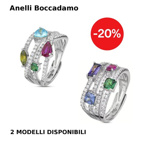 Anello donna boccadamo argento - anello,