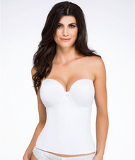 VA BIEN Bustier bianco ultra-lift senza cuciture, US 34B, UK 34B, nuovo senza etichette