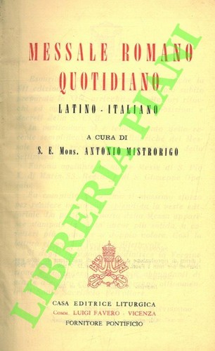 Mistrorigo antonio messale - mistrorigo,