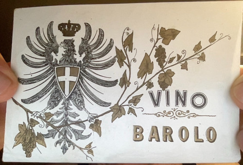 Etichetta vino barolo con - vino,
