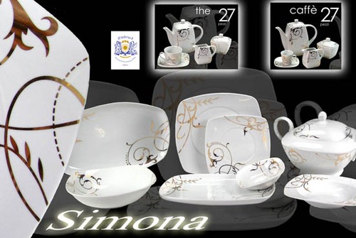 Servizio piatti set quadrato