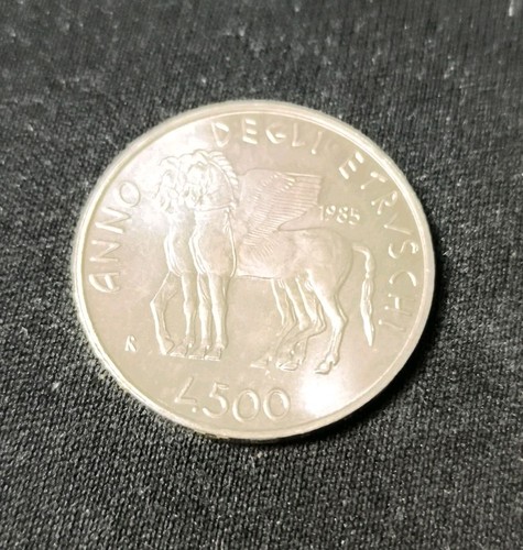 500 lire argento - argento, 1985