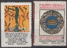 EI1577 Poster Francobollo Italia: Esposizione di Arti Decorative - Monza 1927