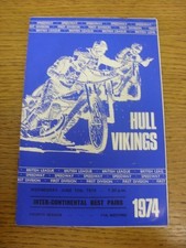 1974 programma speedway - programma,