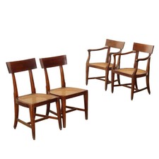 Sedie e Poltroncine Antiche Direttorio Noce Paglia di Vienna '700 Originali