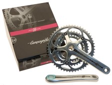Guarnitura Campagnolo Athena 52/39/30T TRIPLA Argento 175mm 11s Power-Torque NUOVA