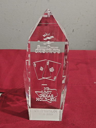 Trofeo poker cristallo - poker,