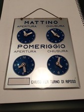 Vintage Insegna Tabella Orari